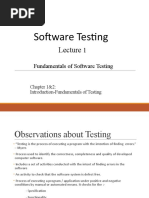 Fundamentals of Software Testing