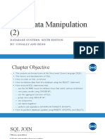 SQL: Data Manipulation (2) : Database Systems: Sixth Edition By: Conally and Begg