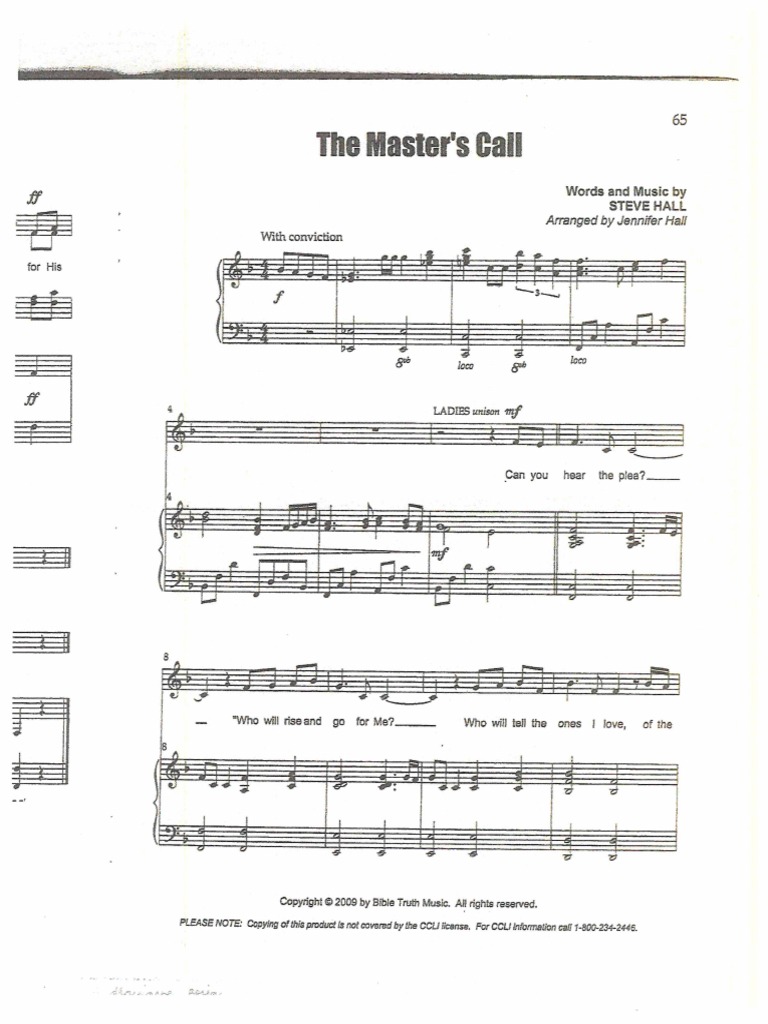 The Master's Call PDF