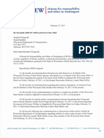 Public Records Law Request: CREW: Superintendent Stephen Fitzgerald: Regarding Wisconsin Governor Walker's Dispatching of State Patrol: 2/23/11