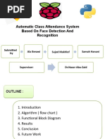 Automatic Class Attendance System Based On Face Detection and Recognition