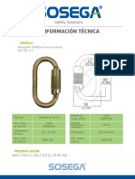 Mosquetón SOSEGA Circuit en Acero SSC2 1