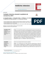 Cuidados Intensivos Durante La Epidemia de Coronavirus 2019 Marzo 2020