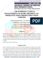 A Study On Working Capital Management of Kaira District Co-Operative Milk Producers Union Limited