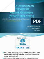 Interview of Tata Cfo