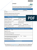 COVID-19 Positive Test Result Reporting Form: Point of Contact