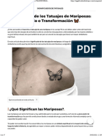 Significado tatuajes mariposas