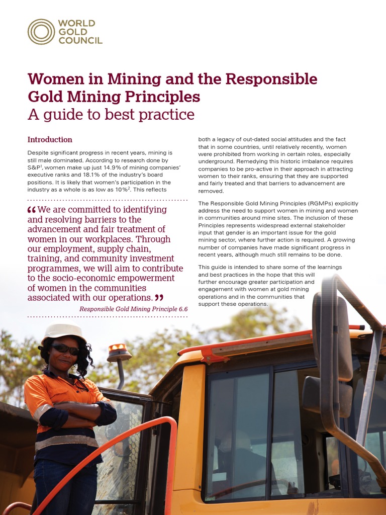 Women in Mining and The Responsible Gold Mining Principles: A Guide To ...