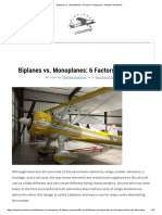 Biplanes vs. Monoplanes