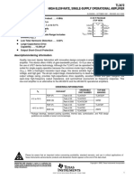 TL3472 High-Slew-Rate, Single-Supply Operational Amplifier: D D D D D D D D