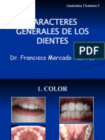 Caracteres Generales de Los Dientes