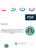 SWOT Analysis Starbucks