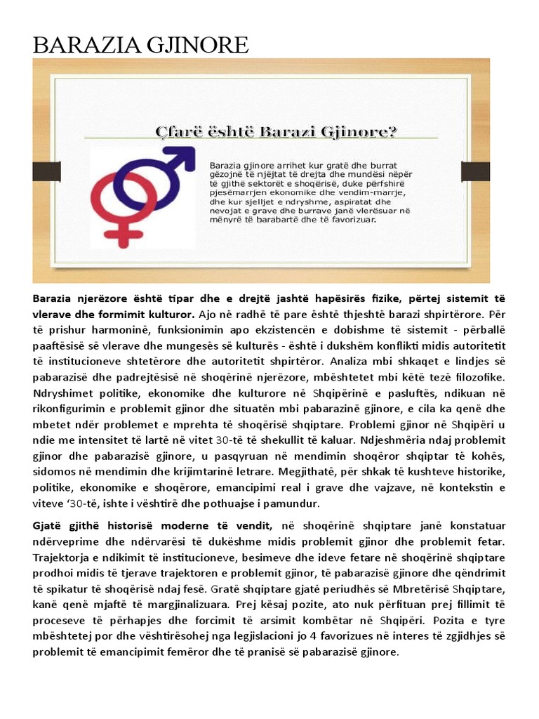 Barazia Gjinore Pdf