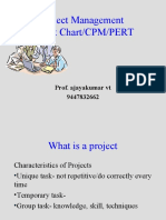 Project Management Gannt Chart/CPM/PERT: Prof. Ajayakumar VT 9447832662