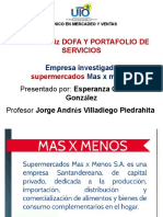 Matriz DOFA y Portafolio de Servicios MXM EsperanzaGuerrero G