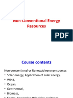 Non-Conventional Energy Resources - Intro