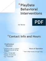 PlayDate Behavioral InterventionsPresentation