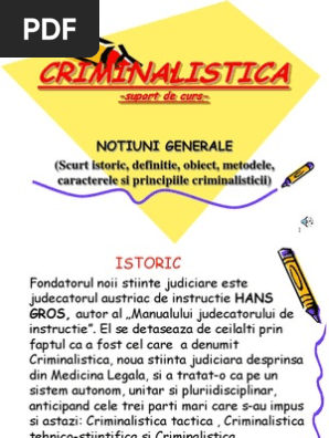 Criminalistica Emilian Stancu Pdf