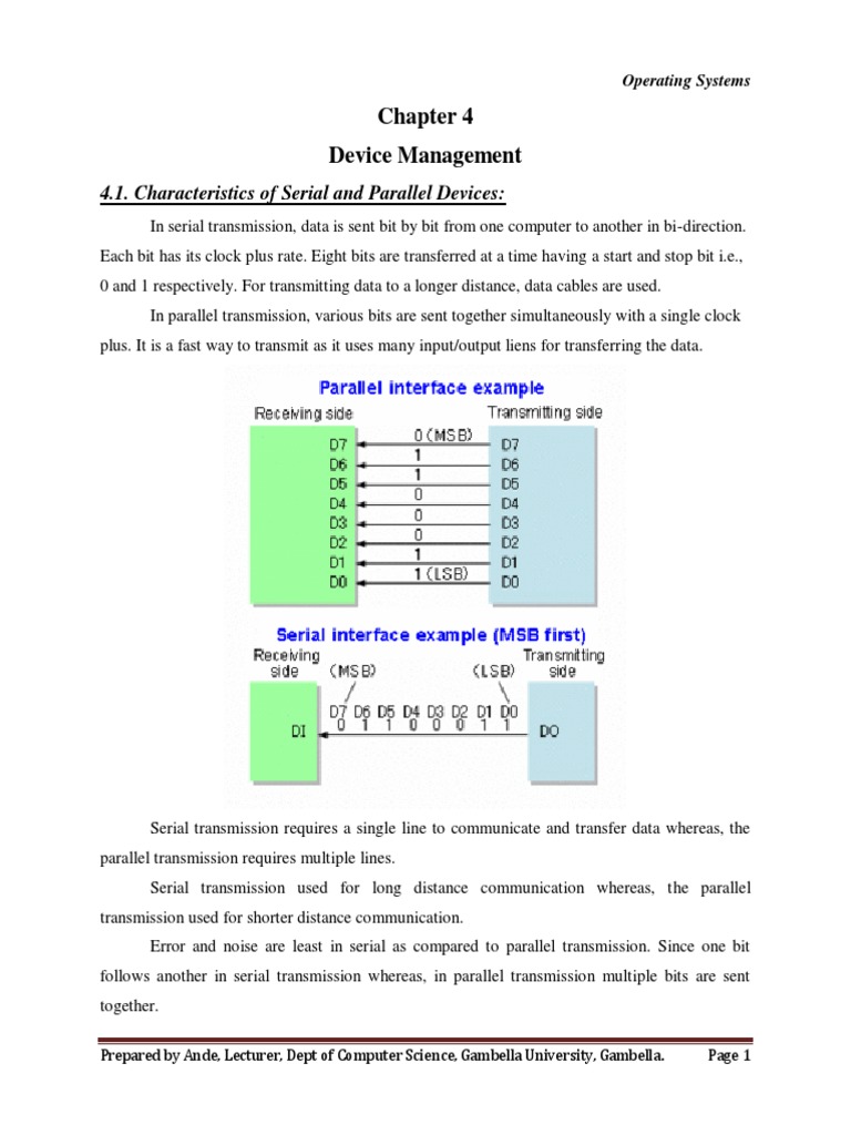 OS-Chapter 4 - Device Management | PDF | Computer Data Storage ...