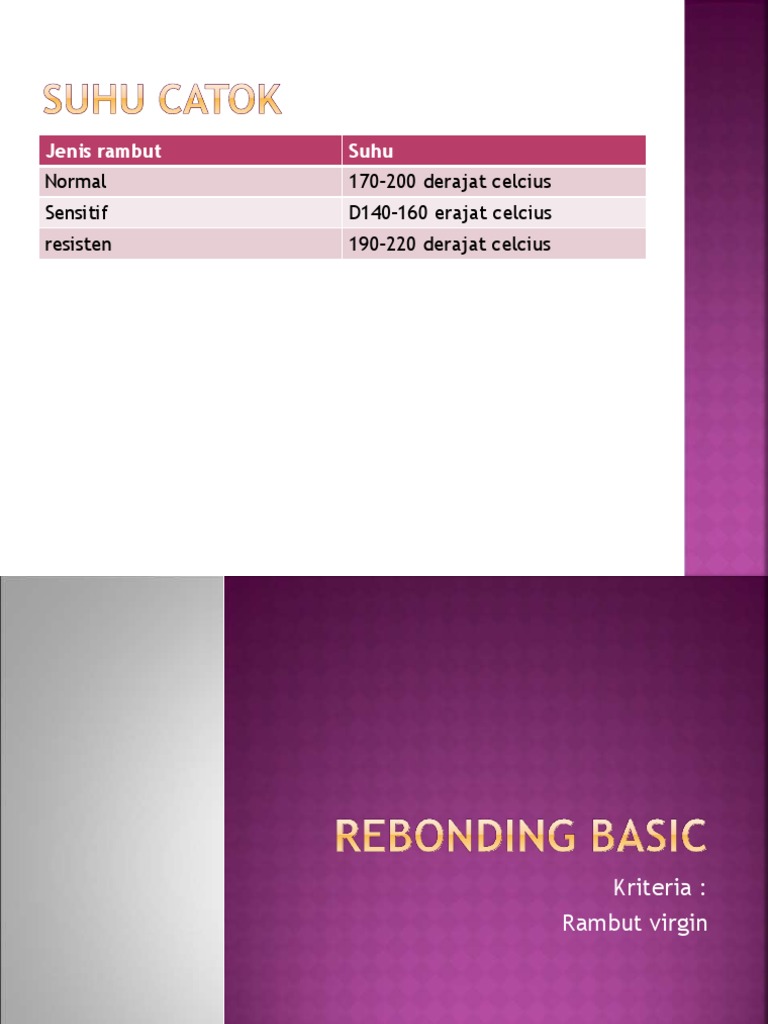 Step by Step Macam Macam Rebonding PDF