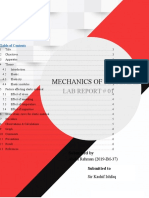 Mechanics of Material: Lab Report # 01