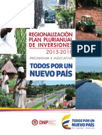 Plan Plurianual Inversiones Regionalización 2015