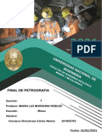 Examen Final Petrografia