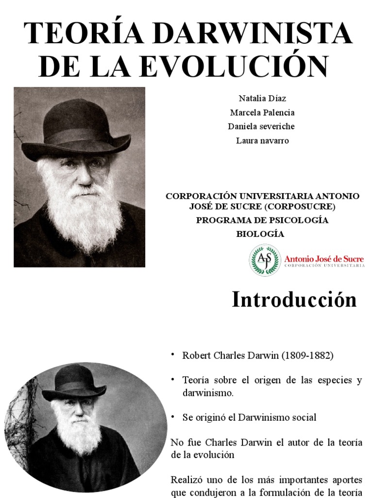 Teoría Darwinista de la Evolución | PDF | Charles Darwin | Evolución