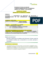 Economía del Turismo - Actividad 1: Relación entre economía y turismo