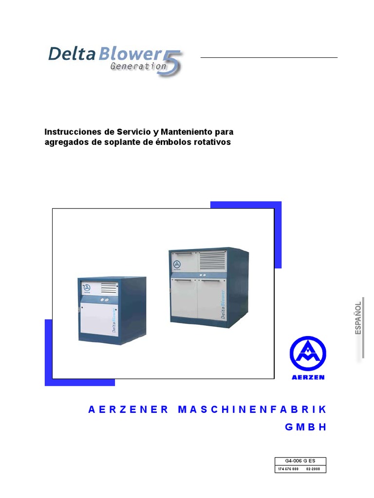 Manual Delta Blower G5 Aerzen Español Descargar gratis PDF