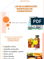 Plan de Alimentación Modificado en Consistencia : MNC. Ilse F. García Ávila
