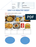 Study Guide# 2 Healthy ..Unhealthy Food
