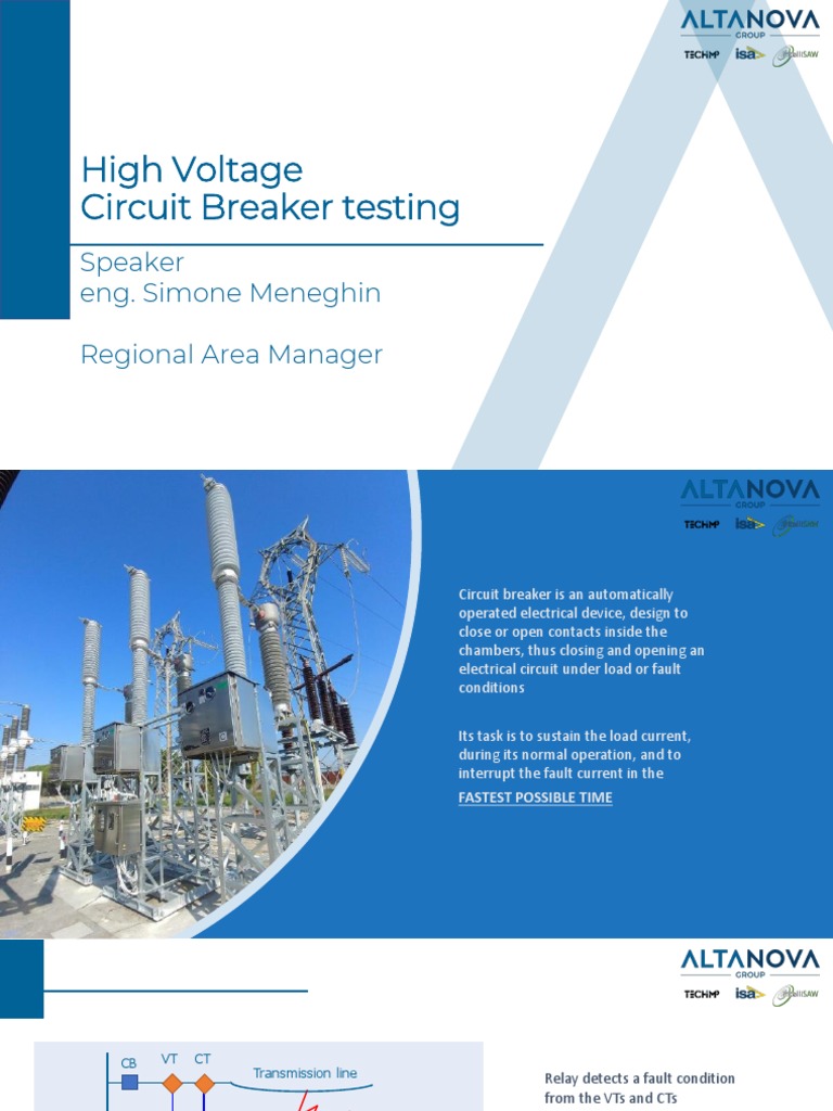 High Voltage Circuit Breaker Testing Guide | PDF | Relay | Inductor