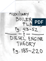 Auxiliary Boiler Plants and Diesel Engine Theory