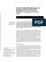 Colon Polyp Morphology On Double-Contrast Barium Enema:: Its Pathologic Predictive Value