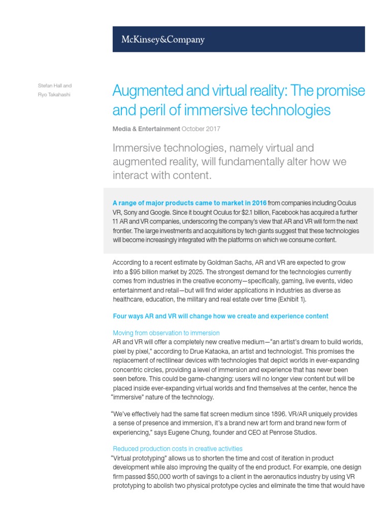 Augmented and Virtual Reality | PDF | Virtual Reality | Internet Privacy