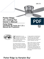 Ceiling Fan (Hampton Bay - Parker Ridge)