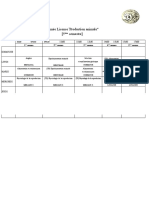 3 Année Licence Production Animale" (5 Semestre) : Lieu: Salle 5 (Pavillon A1)