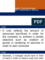 Quicknotes 02 Cost Concepts Classifications and Cost Behavior