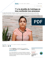 Candidata Del PT A La Alcaldía de Cuichapa en Veracruz Abandona Contienda Tras Amenazas