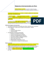 Comercio Internacional y Negocios Internacionales - PErú