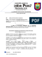 Comunicado Oficial NR 001-2020-SPHV - RH