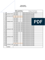 Contoh Time Sheet Pekerja