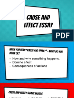 Cause and Effect Class Notes