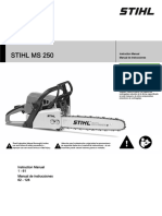Stihl Ms 250 Owners Instruction Manual
