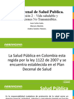 Plan Decenal de Salud Publica Dimension 2