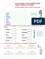 Conocemos La Silaba y Las Clasificamos.4 To A