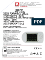 Manual Estetoscopio Pulsoximetro Contec Choice CMS-VESD