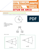 Longitud de Arco para Cuarto Grado de Secundaria