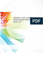 Senarai Dan Syarat Kemasukan Program Edisi 2 Pindaan Bil 43,44,45&91